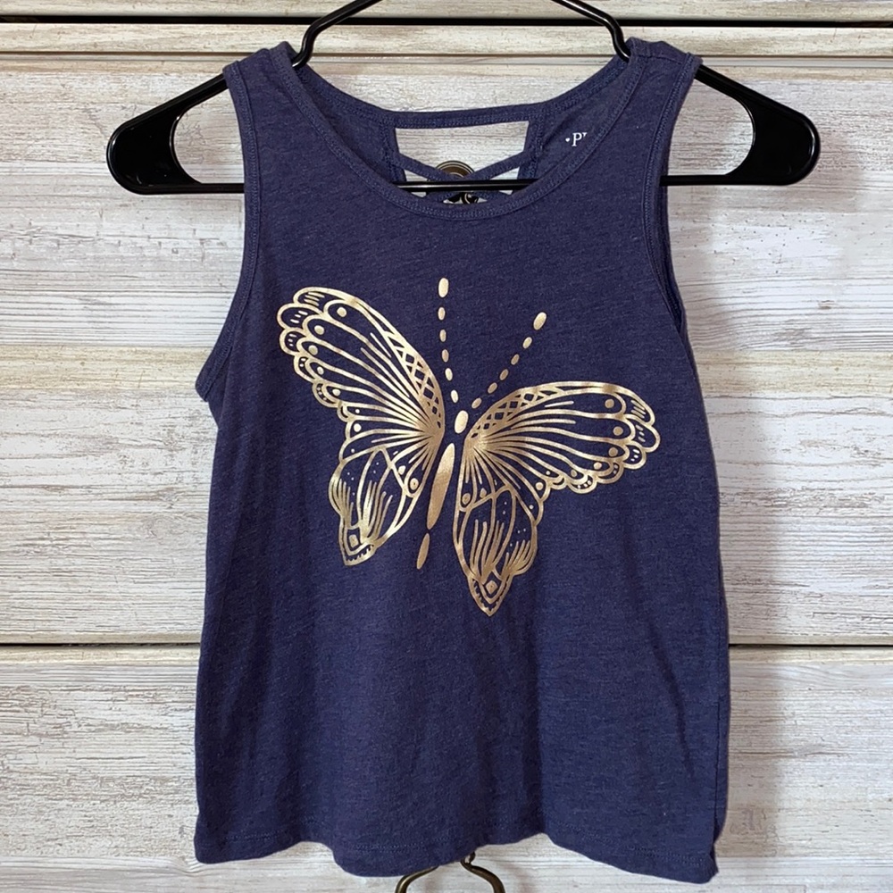 Girls Butterfly Tank Top